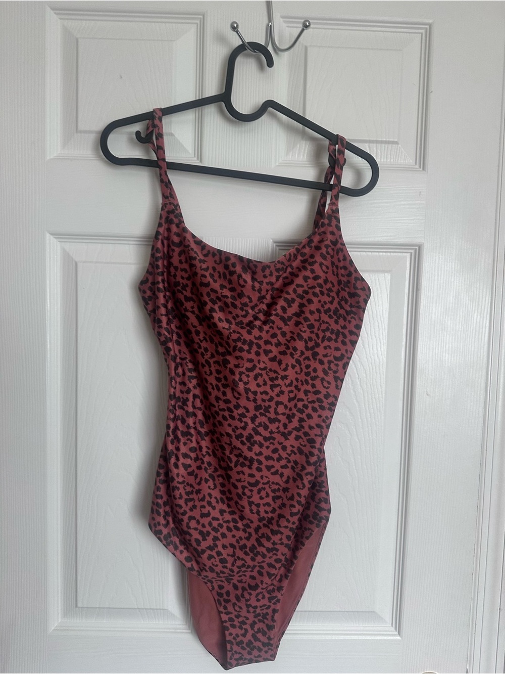 aerie Mauve Pink Leopard One-Piece Swimsuit